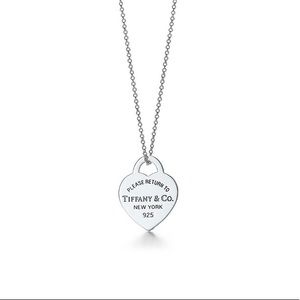 Tiffany Heart Necklace and Tiffany Chain